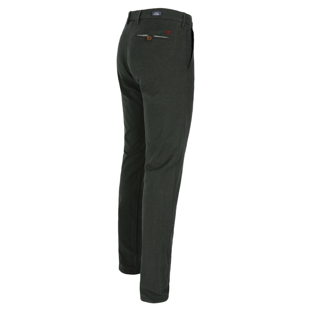 Atelier Noterman ATN05 Slim‑Fit Chino – Groen-48% katoen, 48% modal, 4% elasthaan-HEREN BROEKEN-Groen