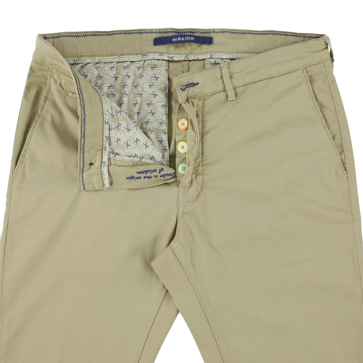 Atelier Noterman chino-59% katoen, 38% lyocell, 3% elasthaan-HEREN BROEKEN-Beige