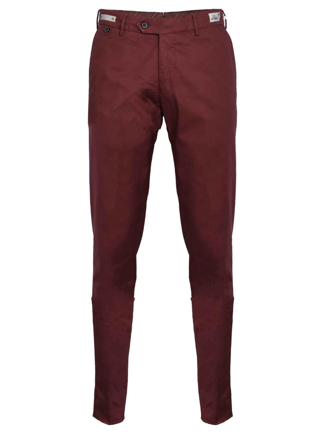 Atelier Noterman chino-96% katoen, 4% elasthaan-HEREN BROEKEN-Bordeaux