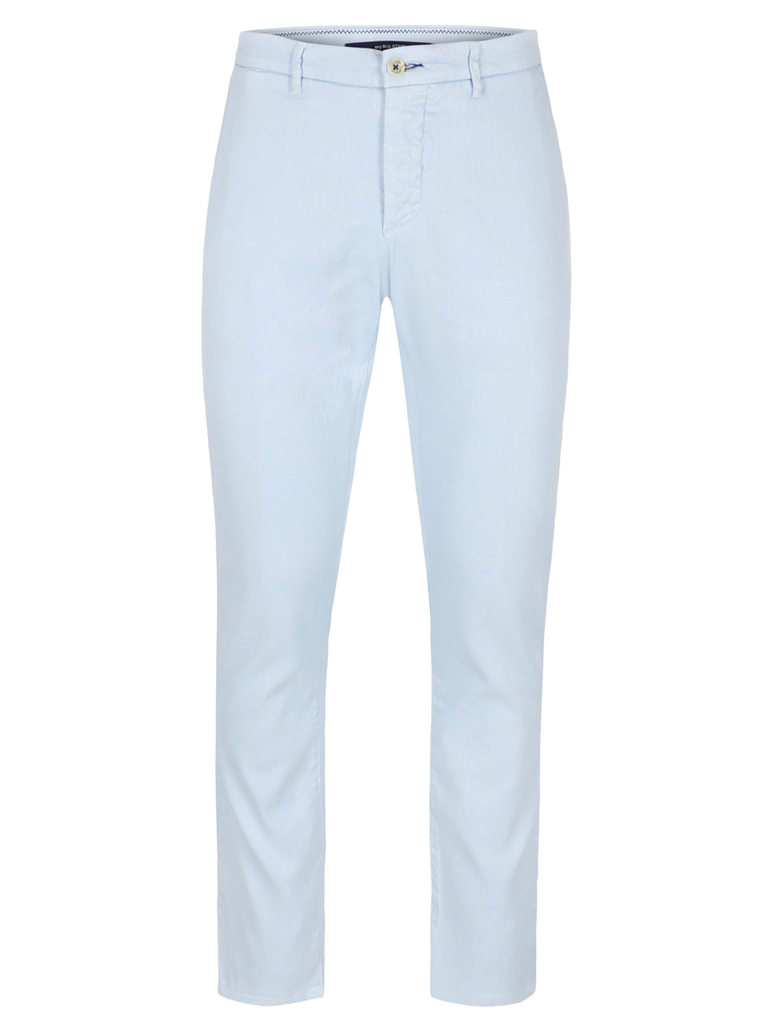 Atelier Noterman Chino ATN05 – Blauw-65% linnen, 34% katoen, 1% elastaan-HEREN BROEKEN-Blauw