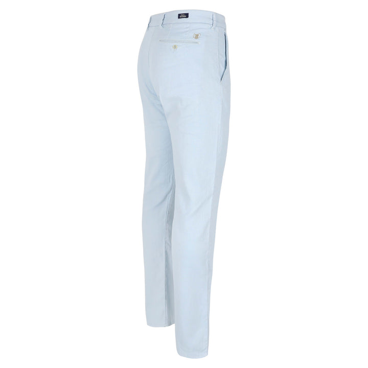 Atelier Noterman Chino ATN05 – Blauw-65% linnen, 34% katoen, 1% elastaan-HEREN BROEKEN-Blauw