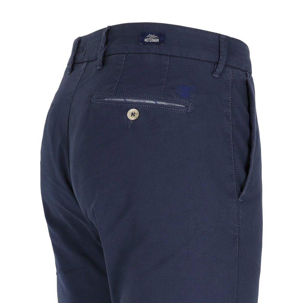 Atelier Noterman Chino ATN05 – Blauw -98% katoen, 2% elastaan-HEREN BROEKEN-Blauw