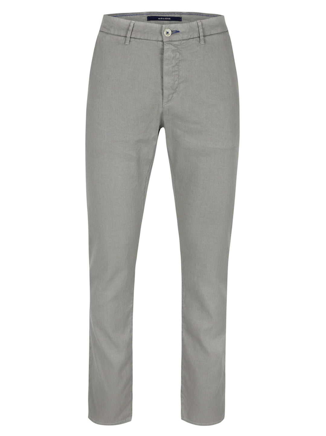 Atelier Noterman Chino ATN05  – Grijs -65% linnen, 34% katoen, 1% elastaan-HEREN BROEKEN-Grijs