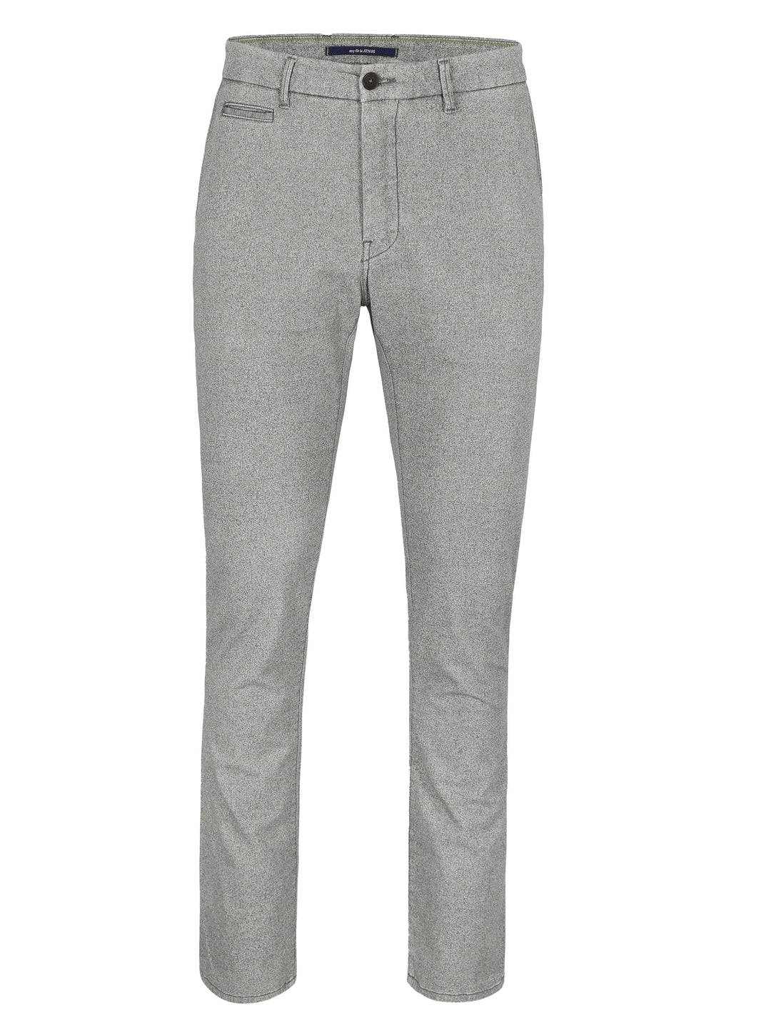 Atelier Noterman Chino – Grijs-97% katoen, 3% elasthaan-HEREN BROEKEN-Grijs