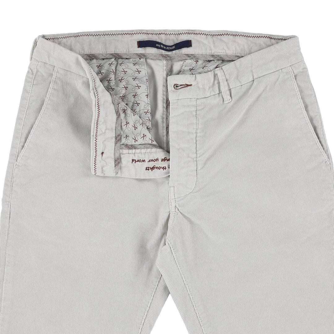 Atelier Noterman Chino – Grijs-98% katoen, 2% elastaan-HEREN BROEKEN-Grijs