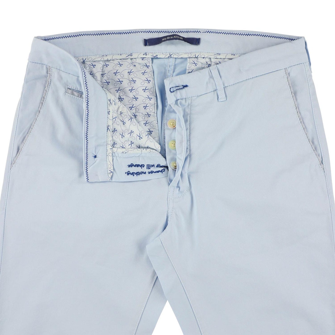 Atelier Noterman chino slim-59% katoen, 38% lyocell, 3% elasthaan-HEREN BROEKEN-Blauw