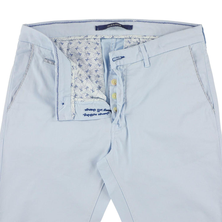Atelier Noterman chino slim-59% katoen, 38% lyocell, 3% elasthaan-HEREN BROEKEN-Blauw