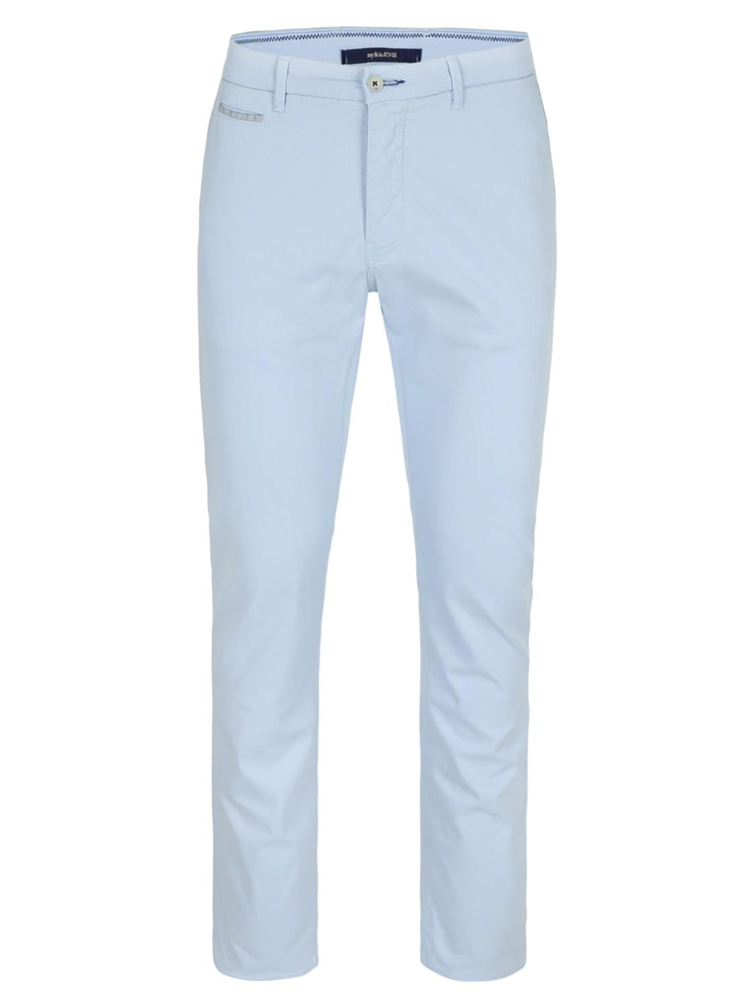 Atelier Noterman chino slim-59% katoen, 38% lyocell, 3% elasthaan-HEREN BROEKEN-Blauw
