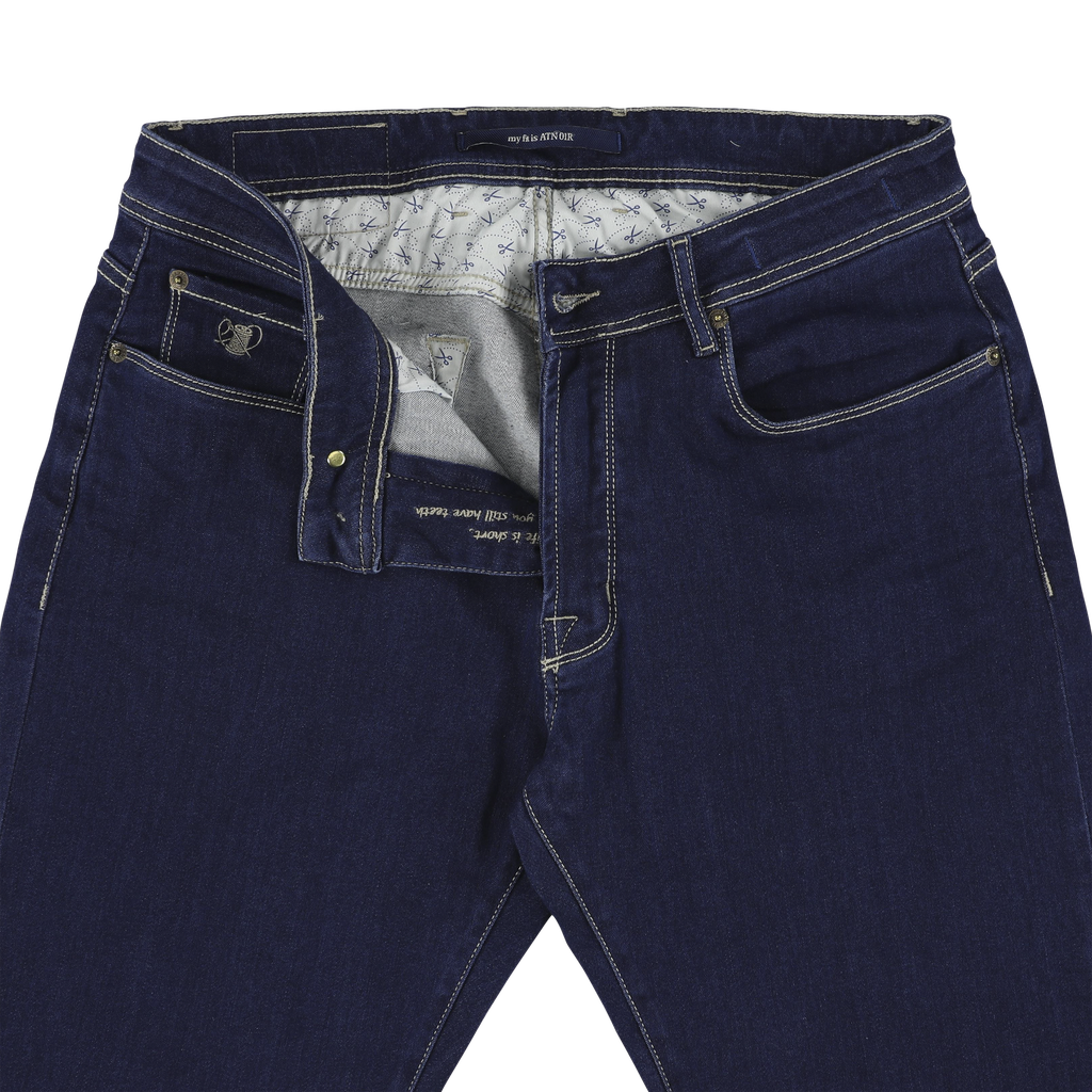 Atelier Noterman Jeans – Blauw-92% katoen, 6% elastomultiester, 2% elastaan -HEREN BROEKEN-Blauw