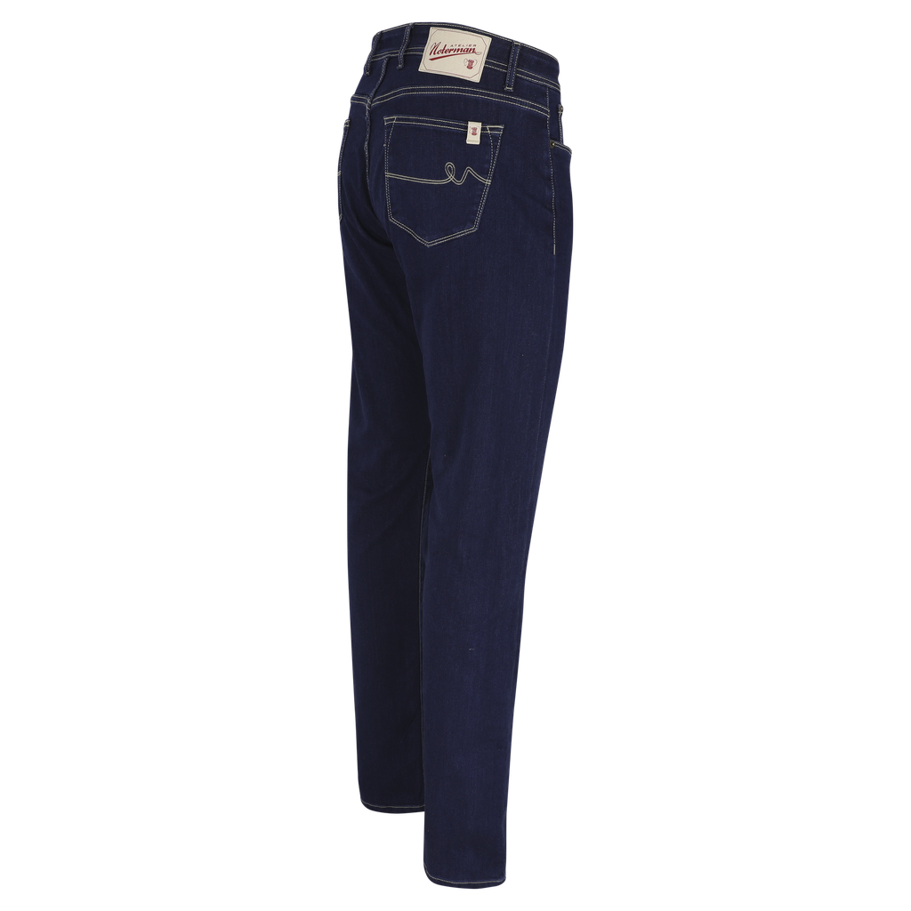 Atelier Noterman Jeans – Blauw-92% katoen, 6% elastomultiester, 2% elastaan -HEREN BROEKEN-Blauw