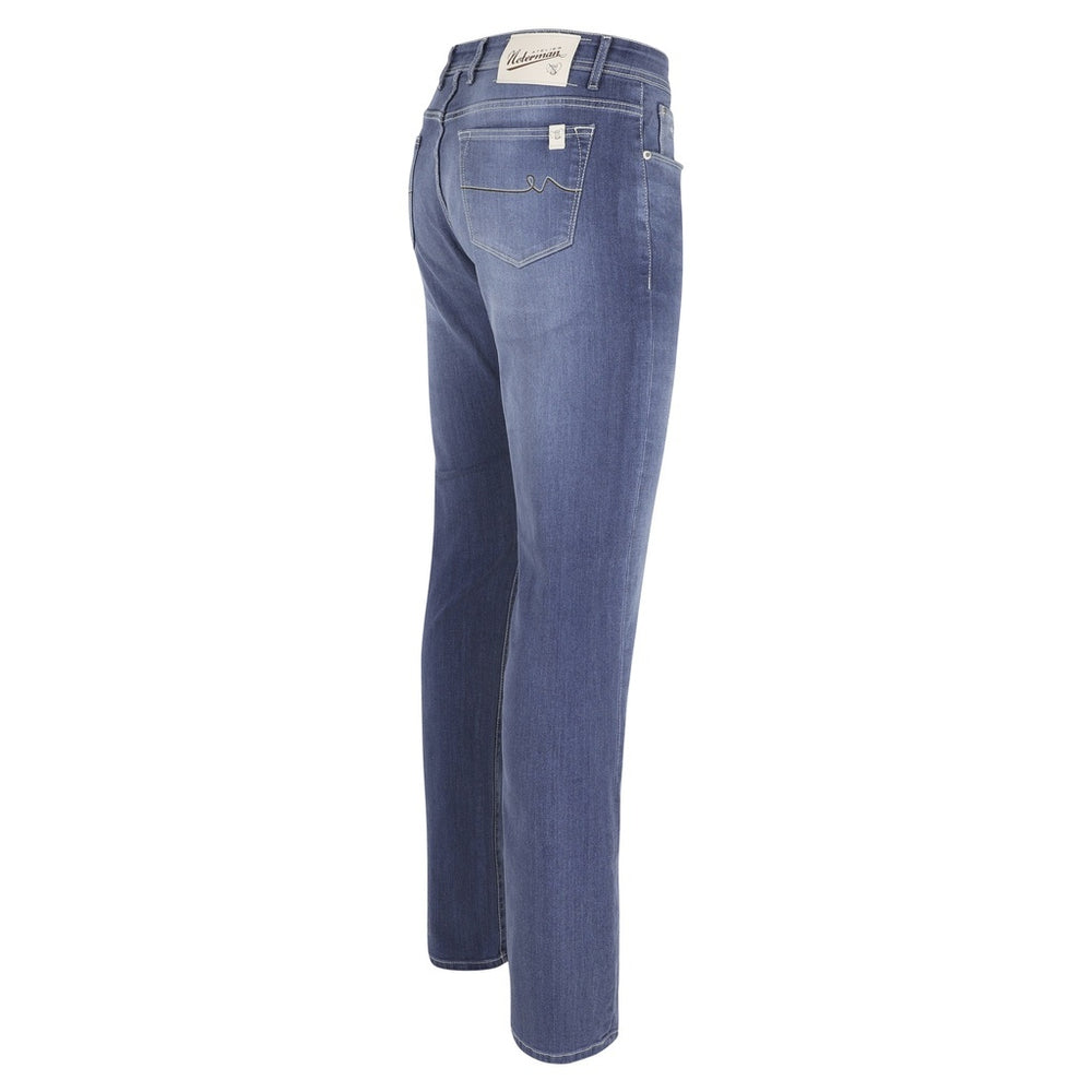 Atelier Noterman Jeans – Blauw-92% katoen, 6% elastomultiester, 2% elastaan -HEREN BROEKEN-Blauw