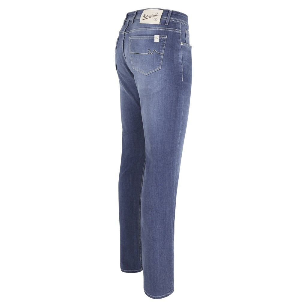 Atelier Noterman Jeans – Blauw-92% katoen, 6% elastomultiester, 2% elastaan -HEREN BROEKEN-Blauw