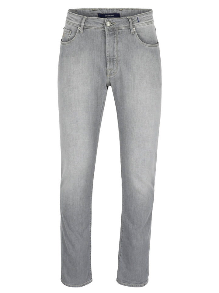 Atelier Noterman Jeans – Grijs-92% katoen, 6% elastisch polyamide, 2% elastaan-HEREN BROEKEN-Grijs