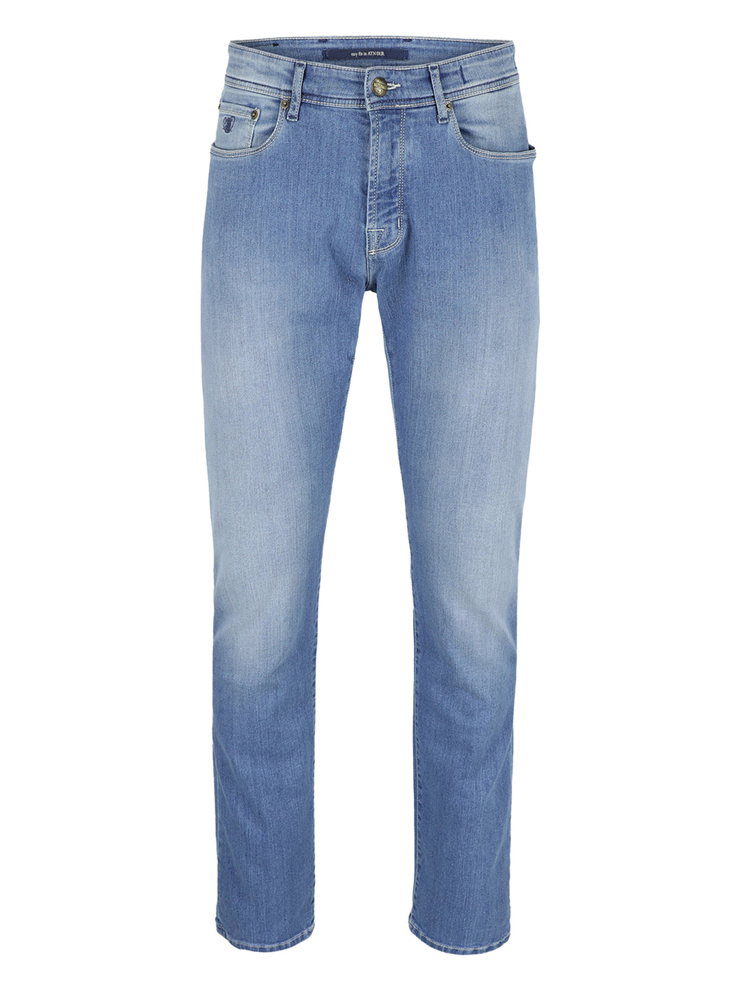 Atelier Noterman Jeans Regular Fit – Blauw-92% katoen, 6% elastomultiester, 2% elastaan-HEREN BROEKEN-Blauw