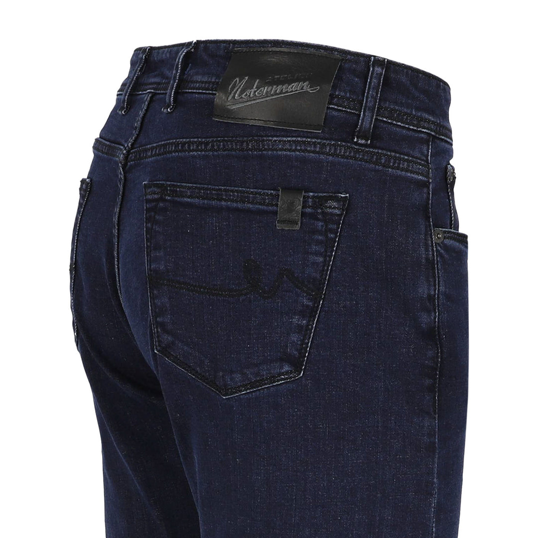 Atelier Noterman Jeans Regular Fit – Blauw-92% katoen, 6% elastomultiester, 2% elastaan-HEREN BROEKEN-Blauw