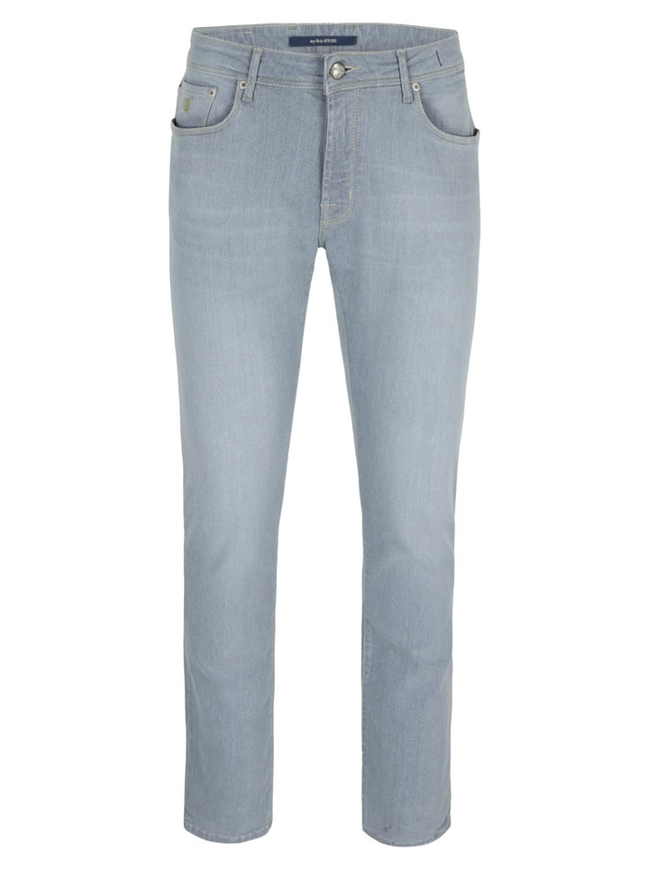 Atelier Noterman jeans slim-92% katoen, 6% elastomultiester, 2% elasthaan-HEREN BROEKEN-Blauw