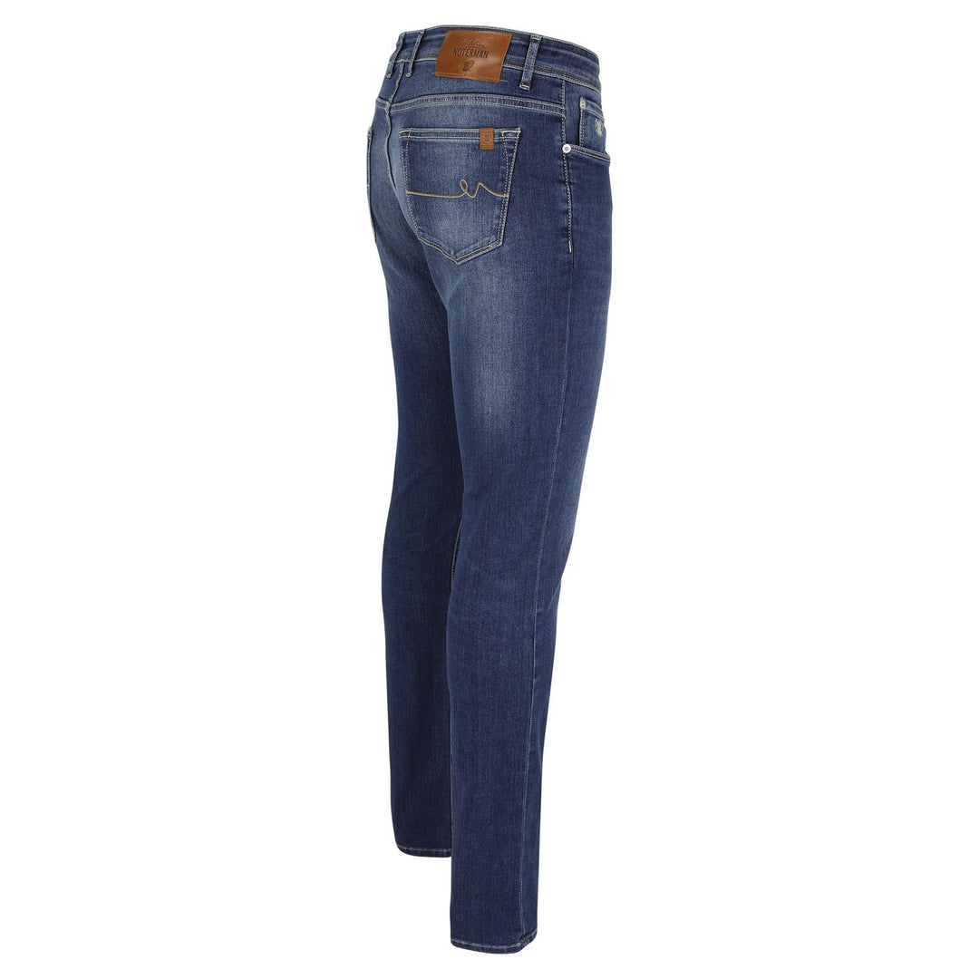 Atelier Noterman jeans slim-92% katoen, 6% elastomultiester, 2% elastomeer-HEREN BROEKEN-Blauw