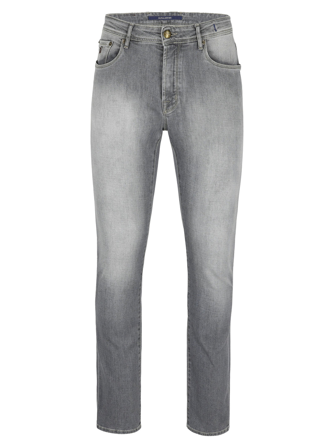 Atelier Noterman Jeans Slim – Grijs-92% katoen, 6% EME, 2% elasthaan-HEREN BROEKEN-Grijs