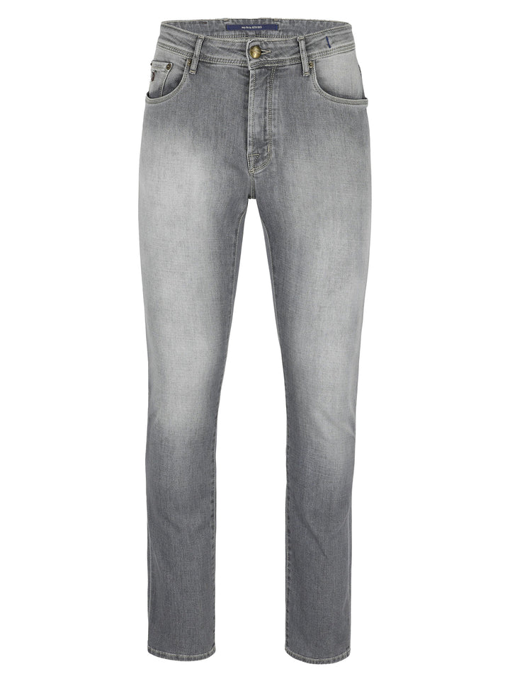 Atelier Noterman Jeans Slim – Grijs-92% katoen, 6% EME, 2% elasthaan-HEREN BROEKEN-Grijs