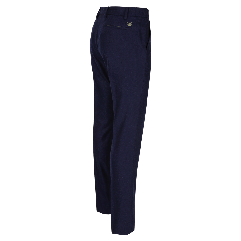 Atelier Noterman Pantalon – Blauw-99% wol, 1% elastaan-HEREN BROEKEN-Blauw