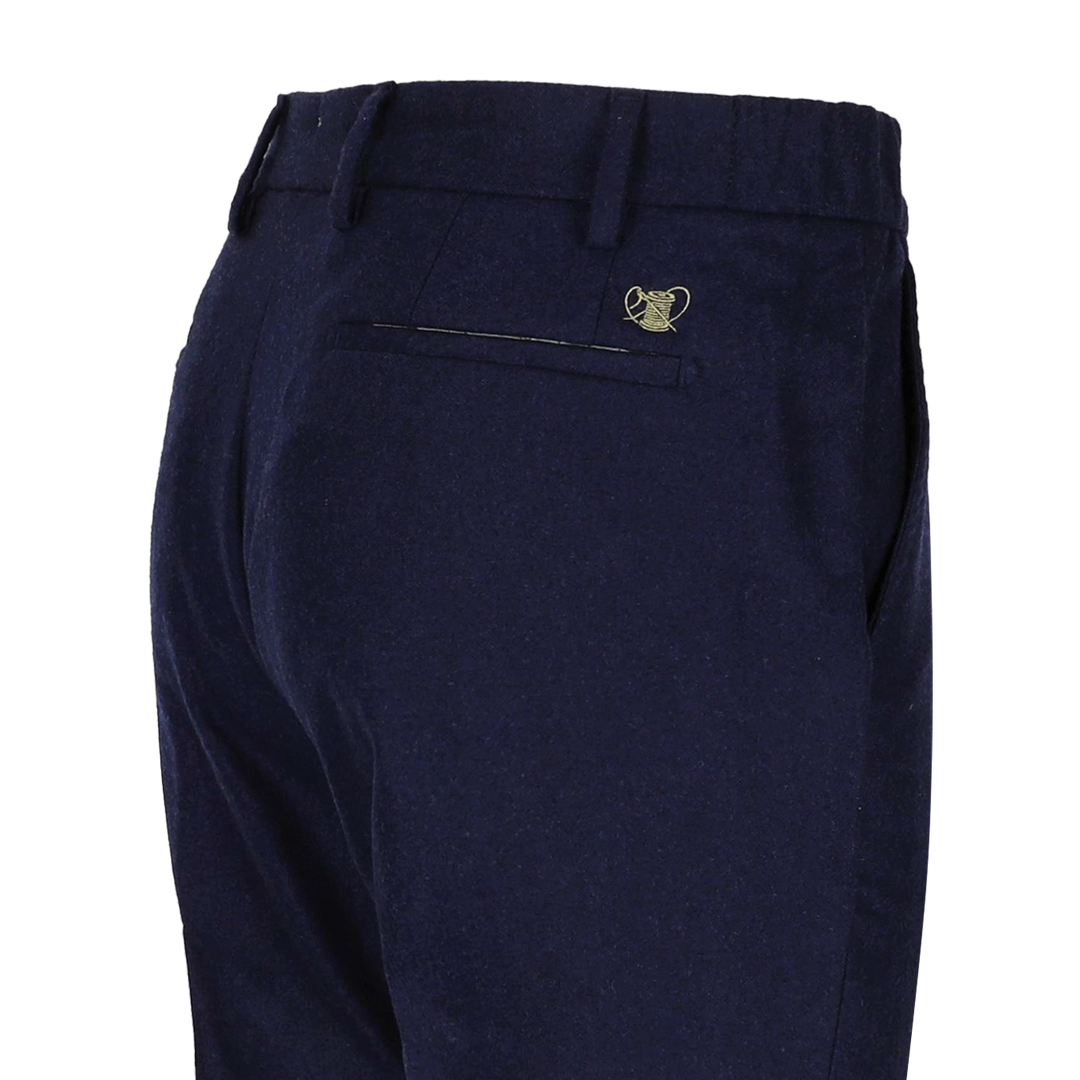 Atelier Noterman Pantalon – Blauw-99% wol, 1% elastaan-HEREN BROEKEN-Blauw