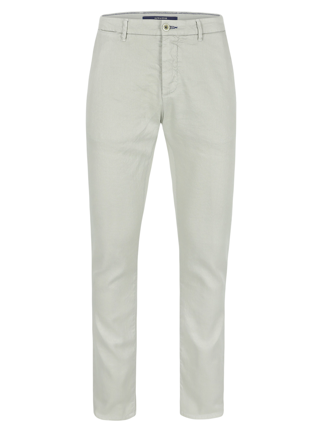 Atelier Noterman Slim Fit Broek – Lichtbeige-65% linnen, 34% katoen, 1% elasthaan-HEREN BROEKEN-Groen