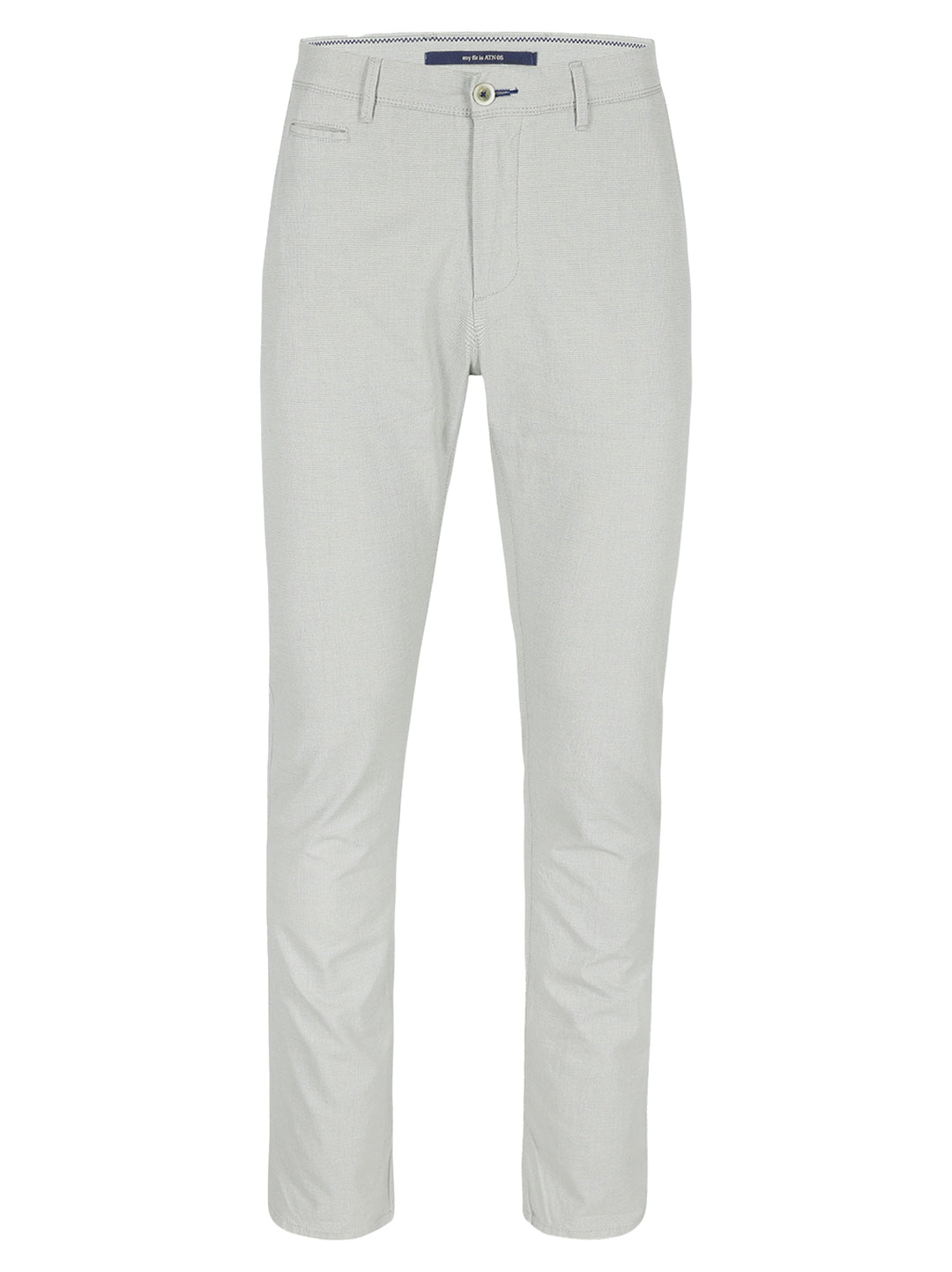 Atelier Noterman Slim Fit Broek – Lichtgrijs-73% katoen, 25% lyocell, 2% elasthaan-HEREN BROEKEN-Grijs