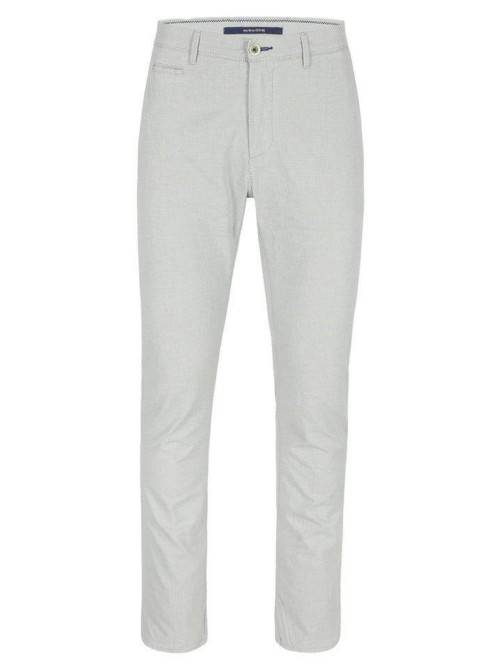 Atelier Noterman Slim Fit Broek – Lichtgrijs-73% katoen, 25% lyocell, 2% elasthaan-HEREN BROEKEN-Grijs