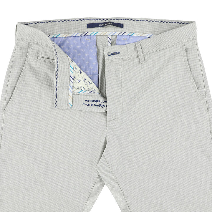 Atelier Noterman Slim Fit Broek – Lichtgrijs-73% katoen, 25% lyocell, 2% elasthaan-HEREN BROEKEN-Grijs