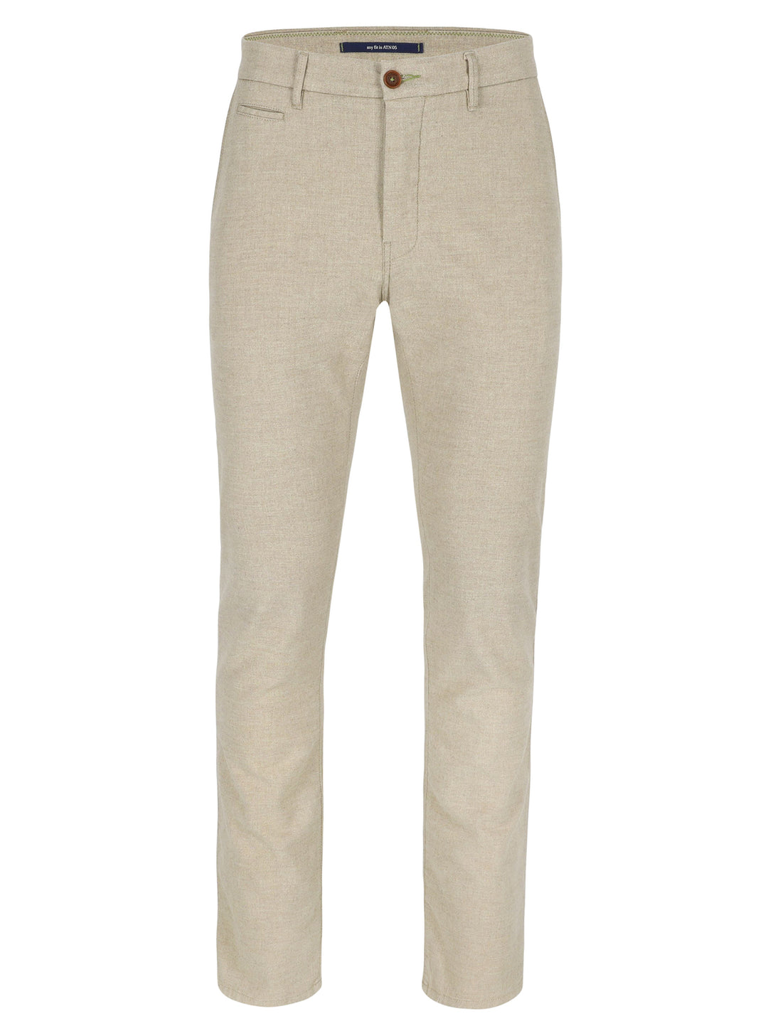 Atelier Noterman Slim Fit Chino – Beige-99% katoen, 1% elasthaan-HEREN BROEKEN-Beige