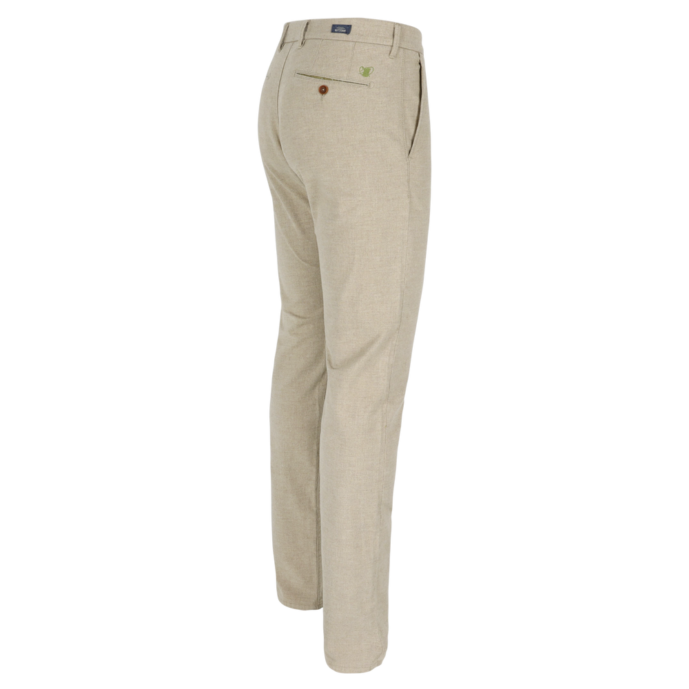 Atelier Noterman Slim Fit Chino – Beige-99% katoen, 1% elasthaan-HEREN BROEKEN-Beige