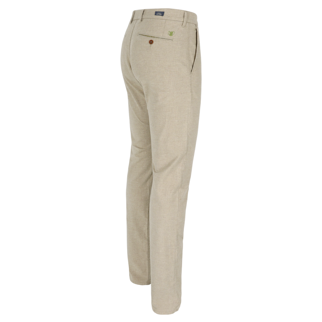 Atelier Noterman Slim Fit Chino – Beige-99% katoen, 1% elasthaan-HEREN BROEKEN-Beige