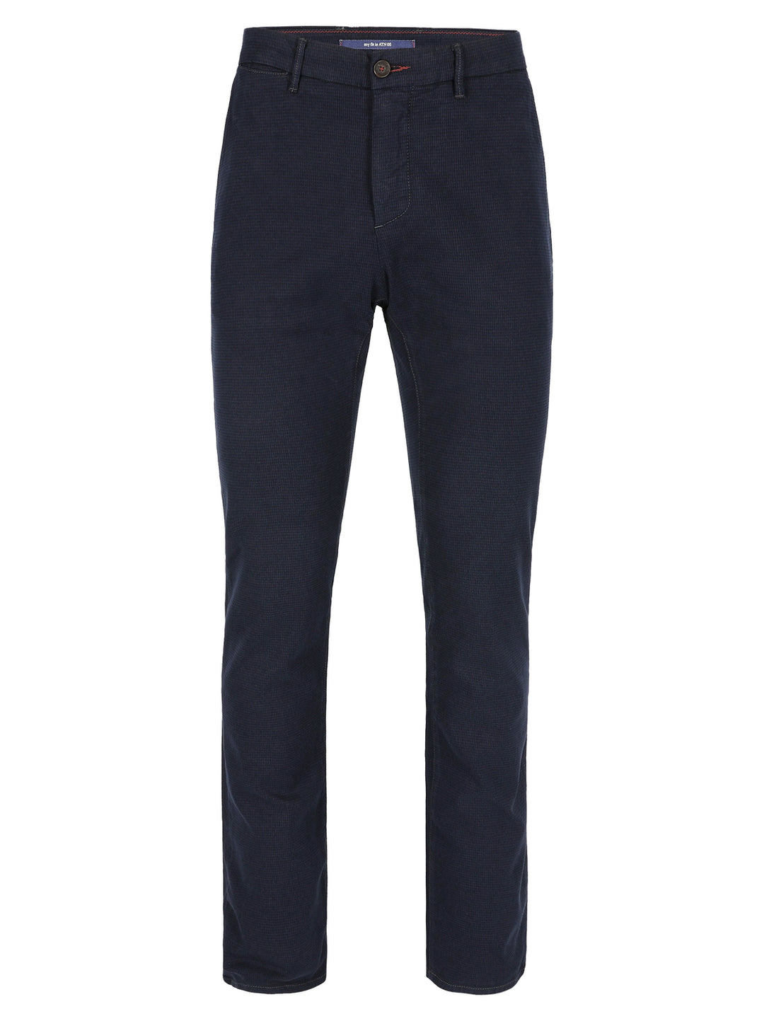 Atelier Noterman Slim Fit Chino – Blauw-48% katoen, 48% modal, 4% elasthaan-HEREN BROEKEN-Blauw