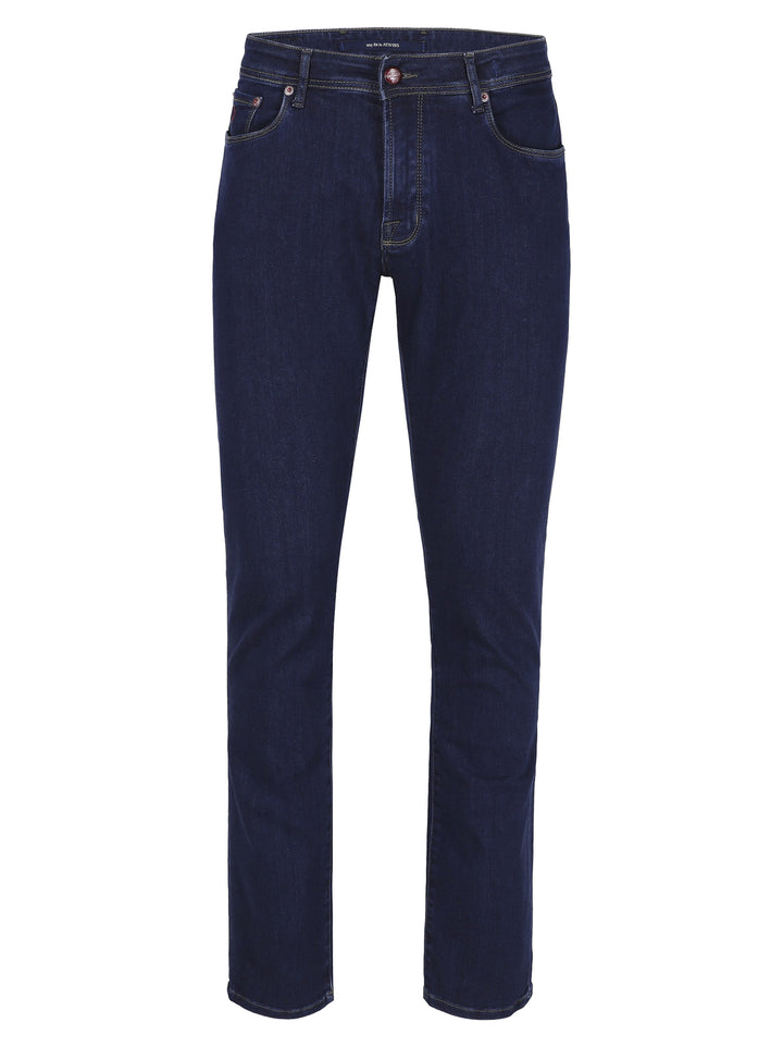 Atelier Noterman Slim Fit Jeans – Blauw-92% katoen, 6% elastomultiester, 2% elastaan-HEREN BROEKEN-Blauw