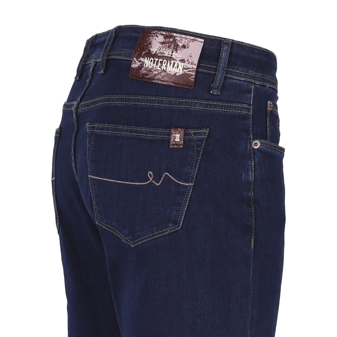 Atelier Noterman Slim Fit Jeans – Blauw-92% katoen, 6% elastomultiester, 2% elastaan-HEREN BROEKEN-Blauw