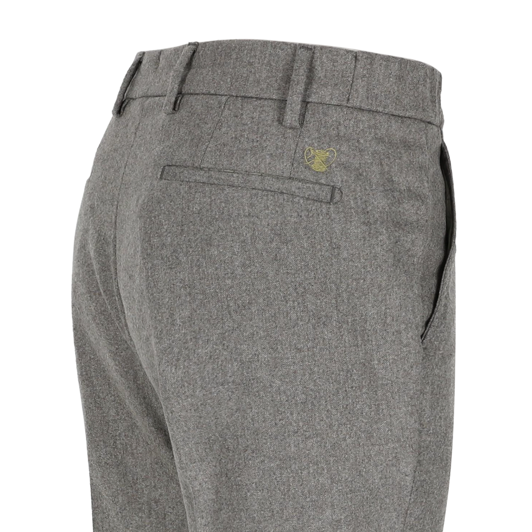 Atelier Noterman Wollen Pantalon – Grijs-99% wol, 1% elastaan-HEREN BROEKEN-Grijs
