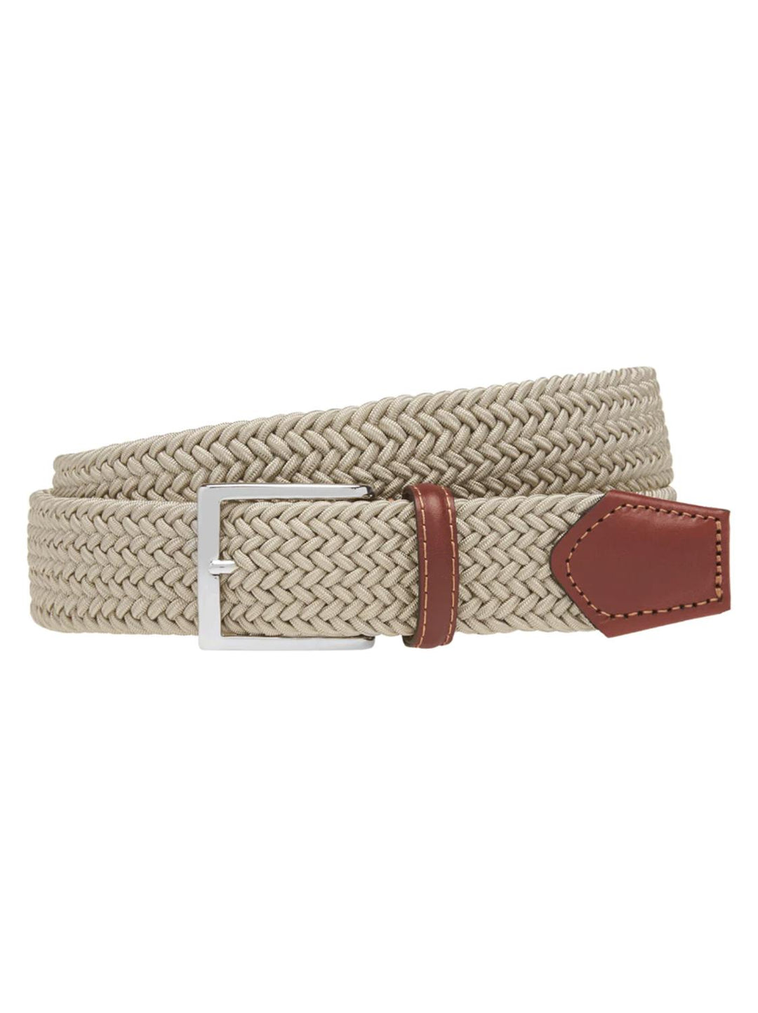Athison riem-Suède en rayon-HEREN SCHOENEN & RIEMEN-Beige