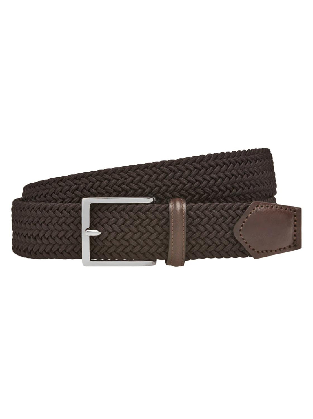 Athison riem-Suède en rayon-HEREN SCHOENEN & RIEMEN-Bruin