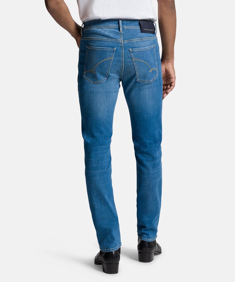 Baldessarini BLD-JACK regular-71% katoen, 16% polyester, 11% lyocell, 2% elastaan-HEREN BROEKEN-Blauw