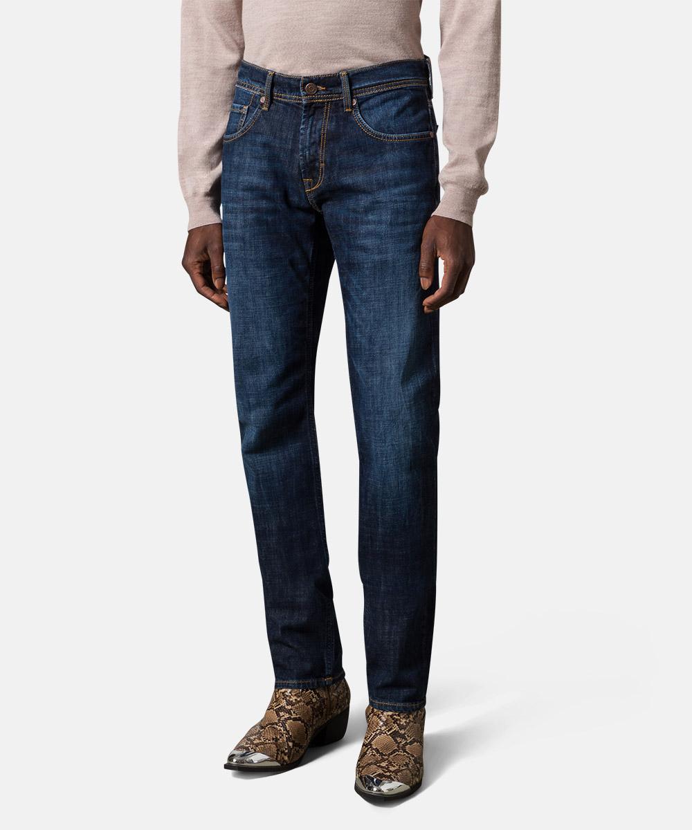 Baldessarini JACK regular fit-98% katoen, 2% elasthaan-HEREN BROEKEN-Blauw