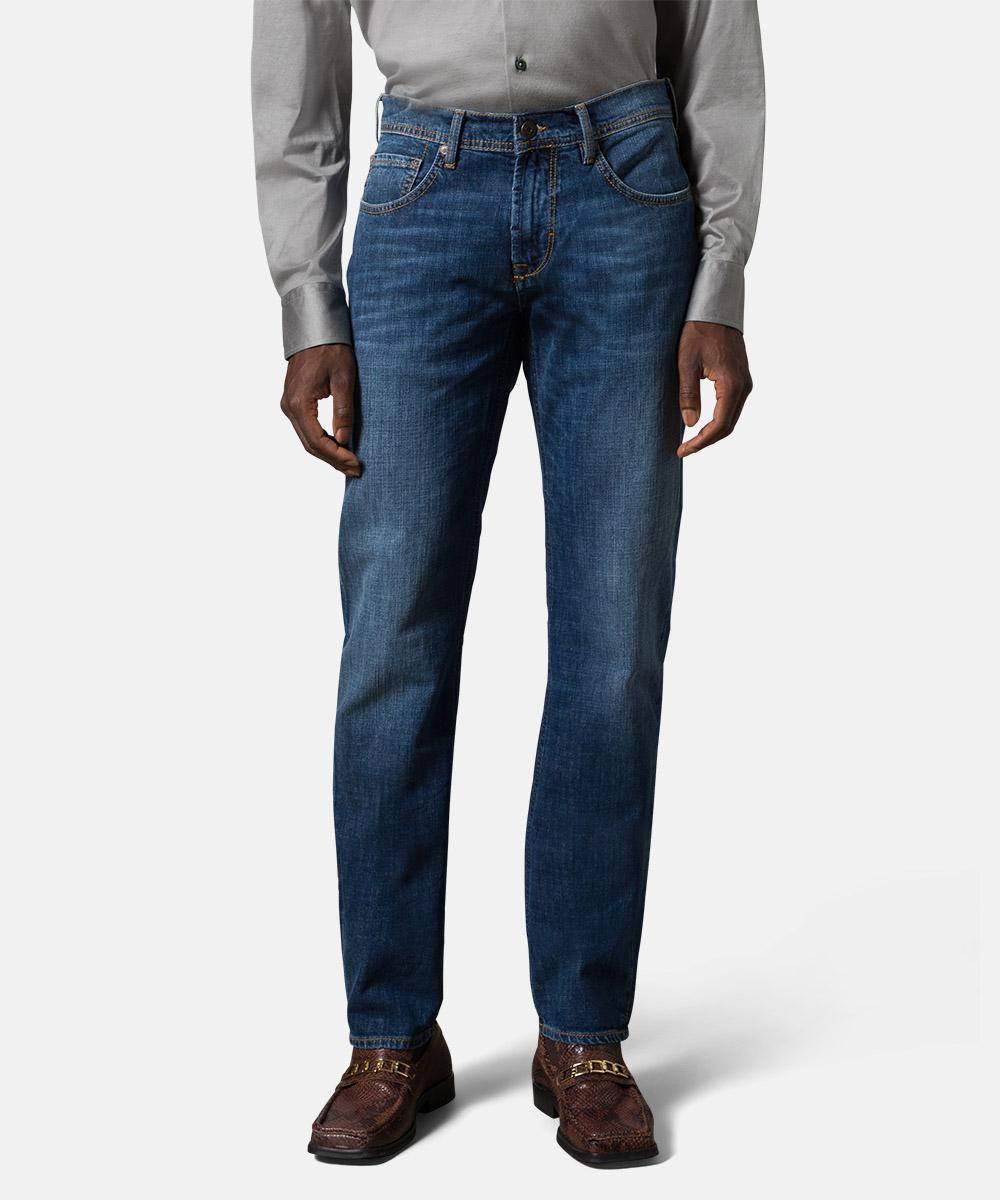 Baldessarini JACK regular fit-98% katoen, 2% elasthaan-HEREN BROEKEN-Blauw