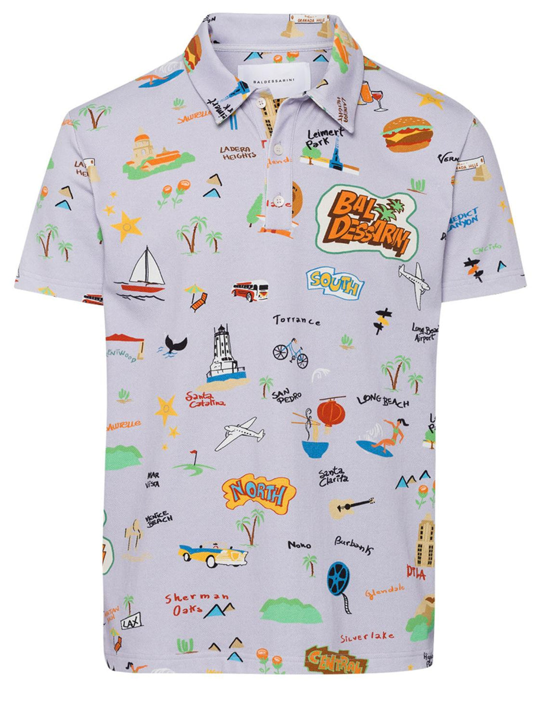 Baldessarini polo PALDI-98% katoen, 2% elastaan-HEREN POLO'S & T-SHIRTS-Paars