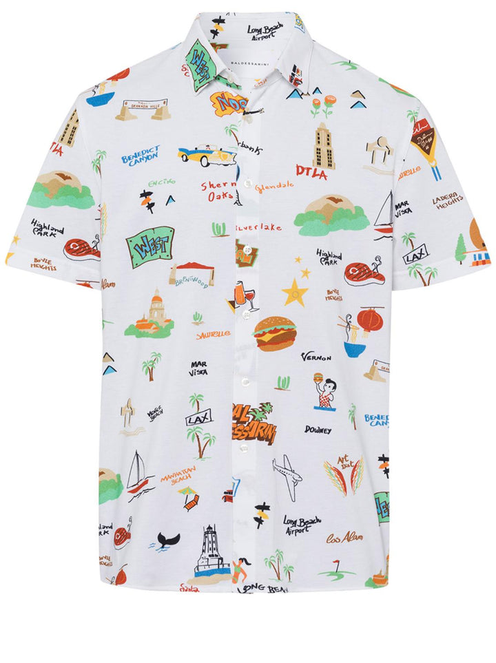 Baldessarini shirt korte mouw-100% katoen-HEREN SHIRTS-Room