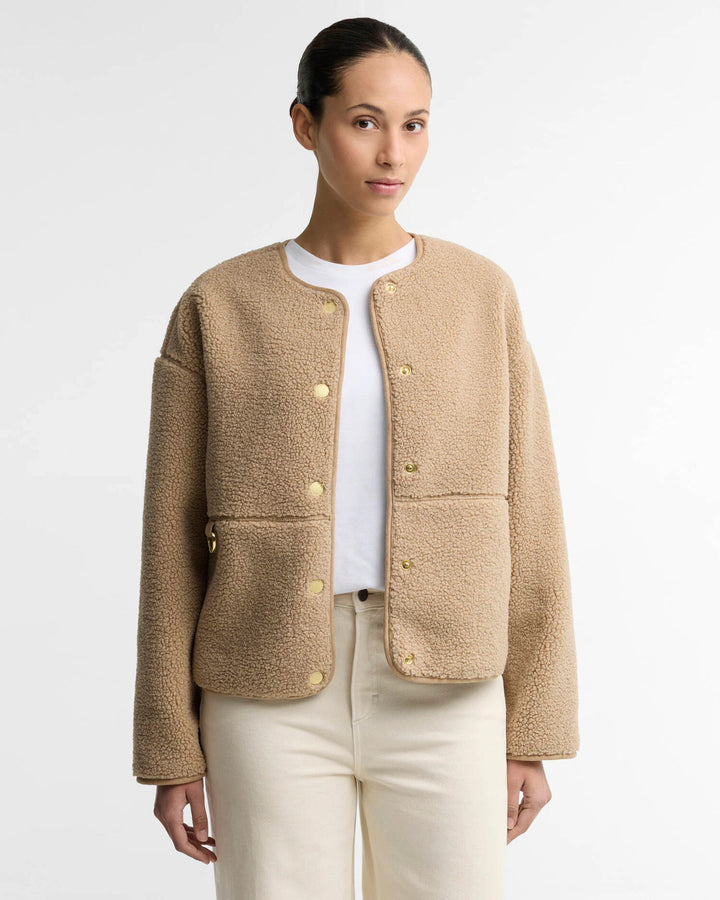 Barbour Arlene Fleece Jacket – Beige-100% polyester-DAMES BLAZERS & JASJES-Beige