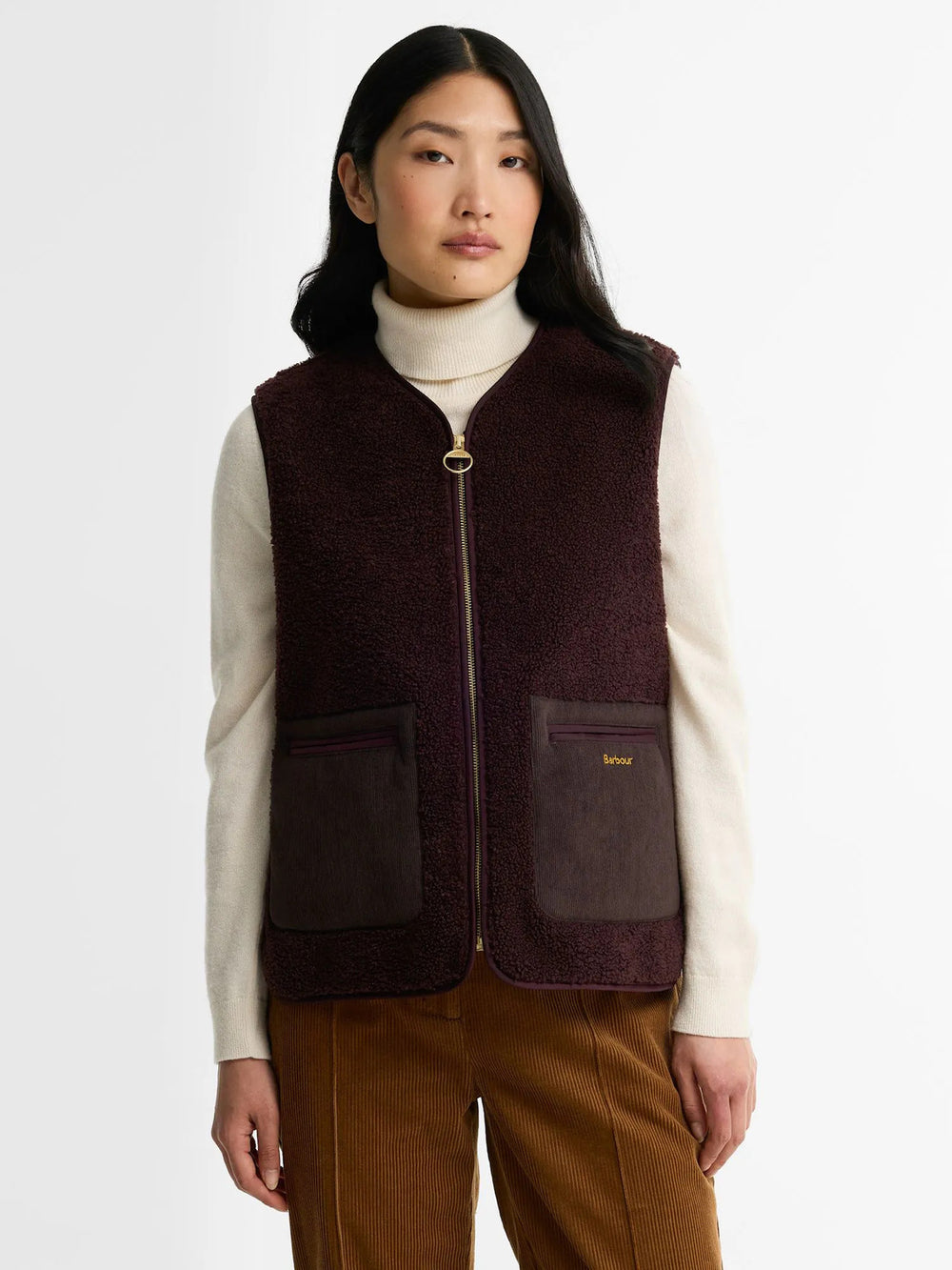 Barbour Bainford Teddy Liner – Bruin-100% polyester-DAMES JASSEN & JACKS-Bruin