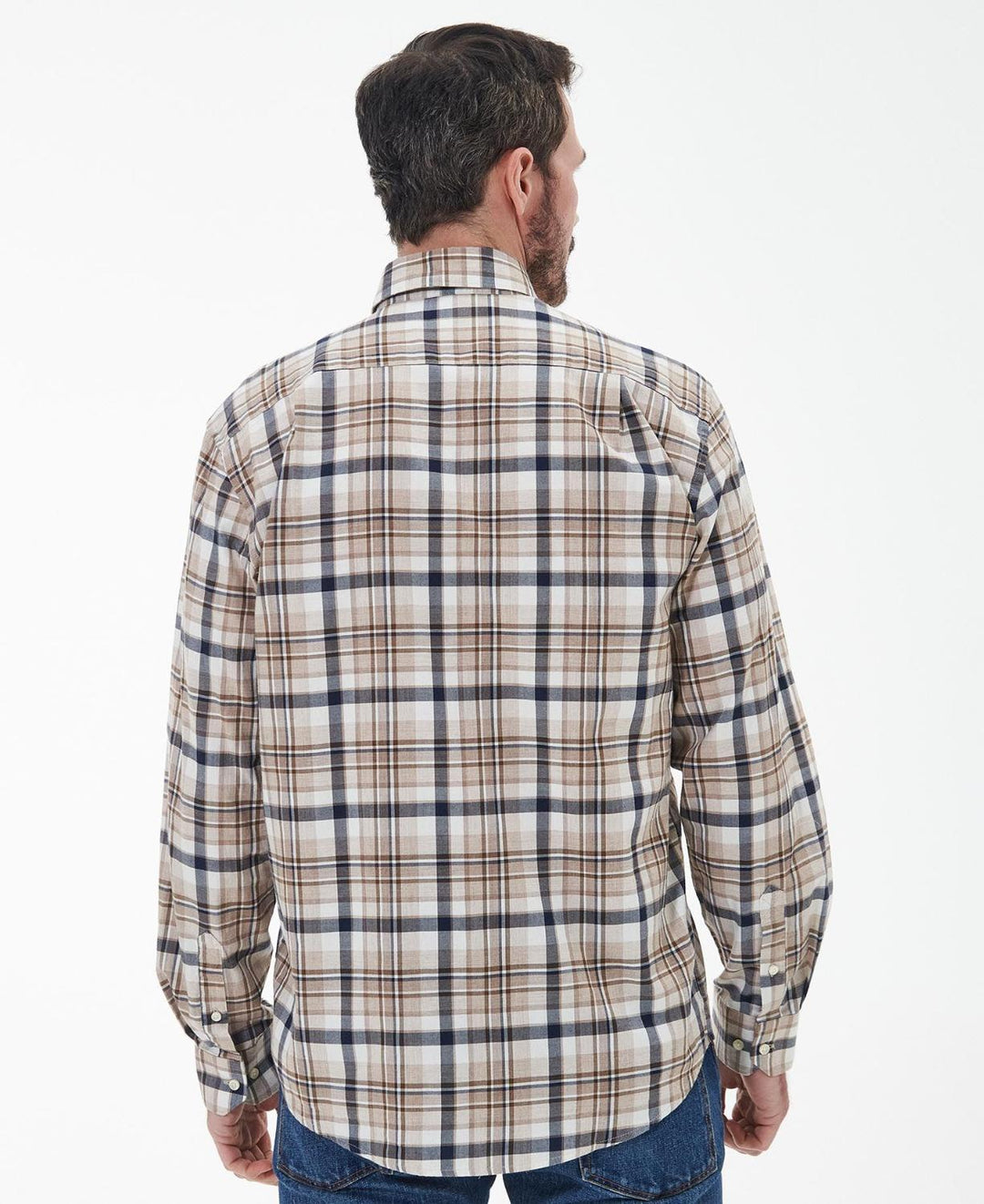 Barbour BOWBURN shirt-100% katoen-HEREN SHIRTS-Beige