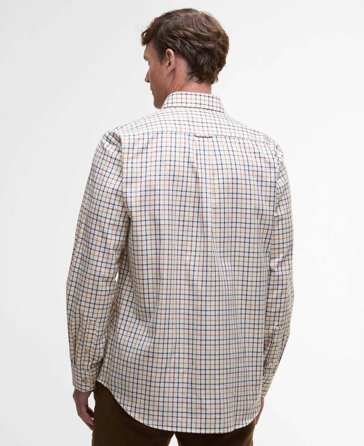Barbour Comfort Fit Shirt – Beige-100% katoen-HEREN SHIRTS-Beige