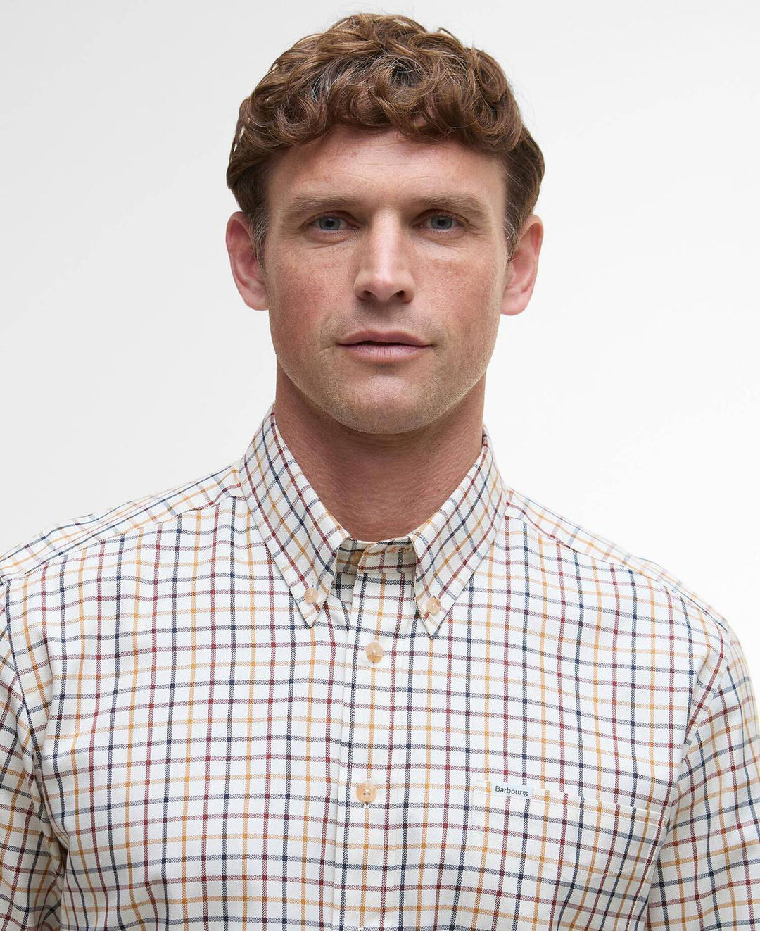 Barbour Comfort Fit Shirt – Beige-100% katoen-HEREN SHIRTS-Beige