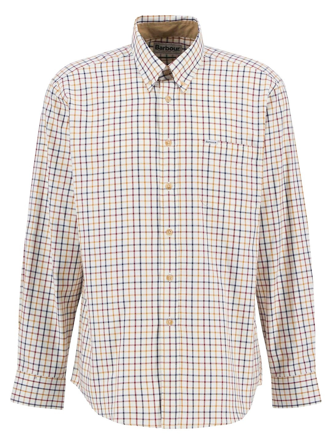 Barbour Comfort Fit Shirt – Beige-100% katoen-HEREN SHIRTS-Beige