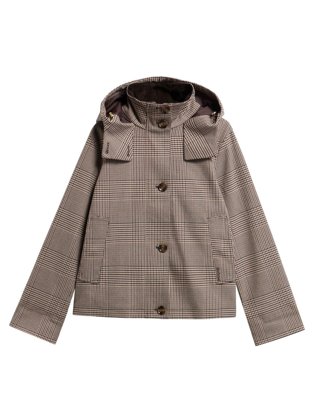 Barbour Connie Showerproof Jacket – Beige-65% polyester, 33% viscose, 2% elastaan-DAMES JASSEN & JACKS-Beige